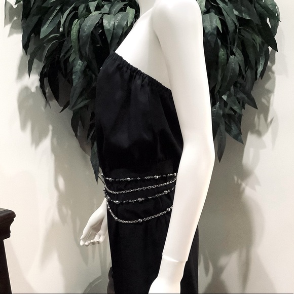 Black Strapless Jumpsuit - Picture 9 of 12